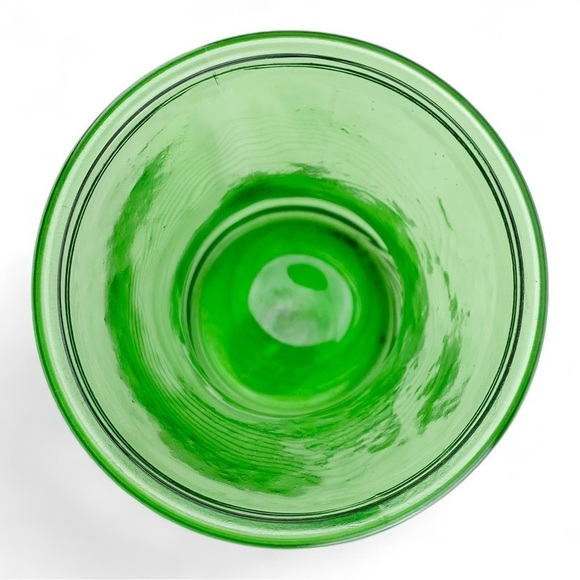Indiana Glass Green Ribbed Vase 10” Weave​ - Picture 4 of 5
